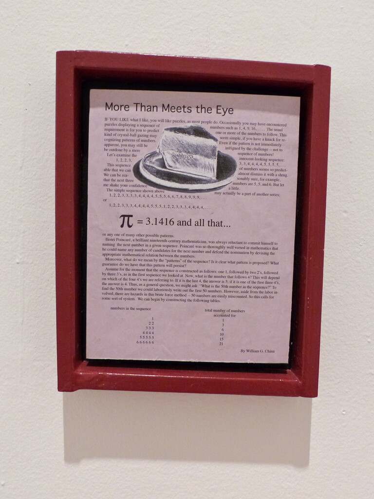 Lenore Chinn, More than Meets the Eye, 2013.